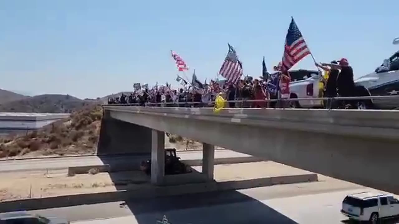 Supporters Rally in One of the Most Democratic States in America, California