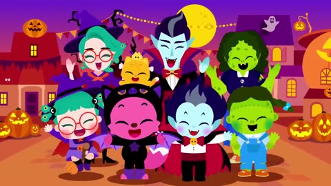 Baby Monster Yes, Papa _ Kids Halloween Songs _ Finger Family _