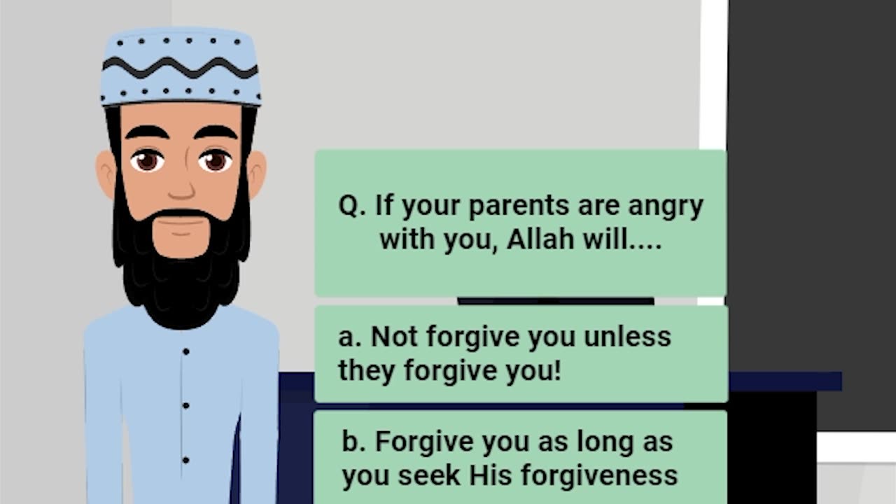 Q. If your parents are angry with you, Allah will.... #hadith #muslim #islam |