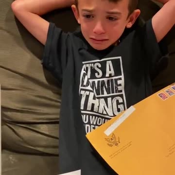 Trump letter to little boy