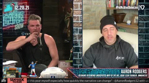 Aaron Rogers with Pat McAfee