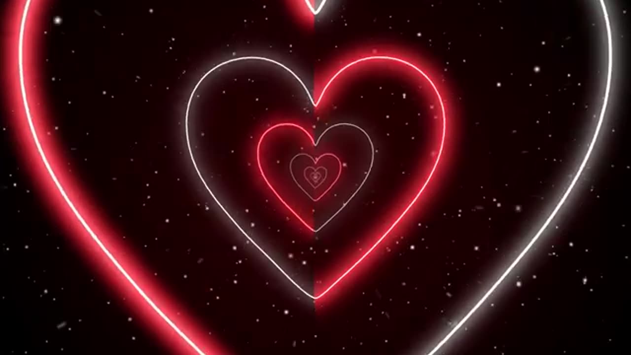 907. ❤️ Half Red Heart tunnel loop for 10 hours ❤️