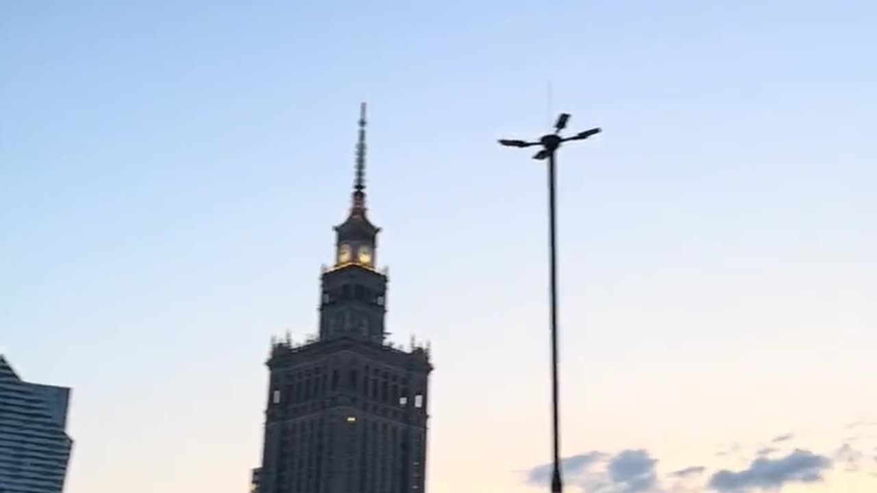 Evening In Warsaw, Poland