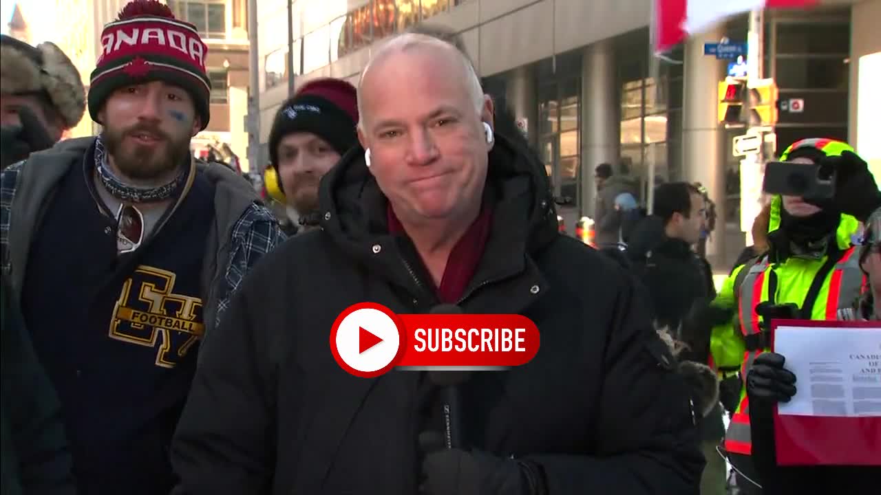 MSNBC crew in Ottawa spit at and called Nazis covering Ottawa Protests