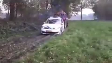 Dutch Farmer Removes Unwanted Police