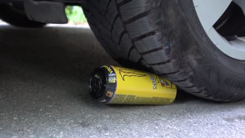 Crushing Crunchy Soft Things by Car! #Shorts