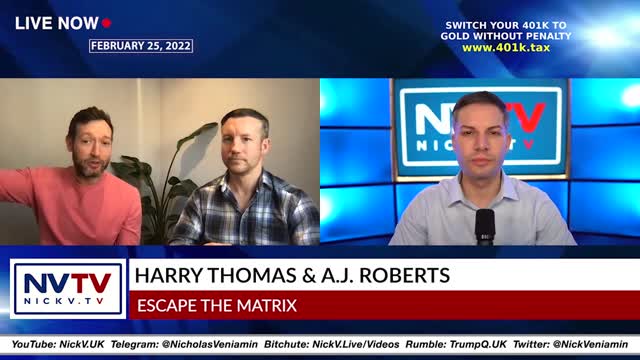 A.J Roberts & Harry Thomas Discusses Escape The Matrix with Nicholas Veniamin