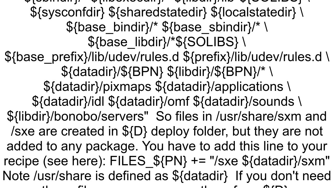 How to install files in Yocto