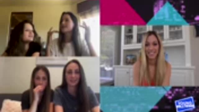 Annie & Hayley LeBlanc Do Sister Squad Challenge & Dish on Quarantine Virtual Show Group Chat