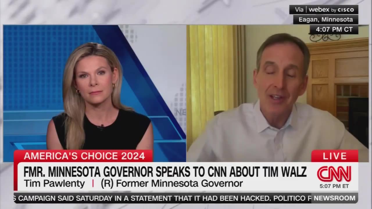 The former Governor of Minnesota just went on CNN and ripped Tim Walz