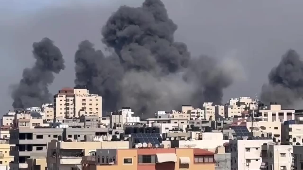 Israel attack on Gaza city 🇵🇸🇮🇱