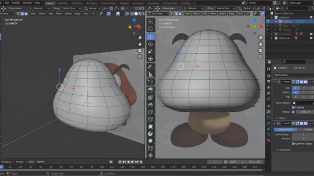 Blender Modelado_goomba 04