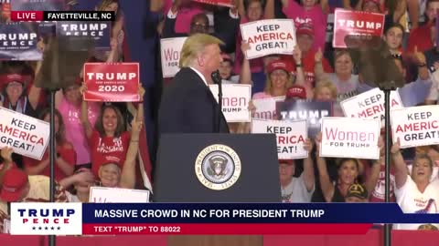 President Trump in Fayetteville, NC