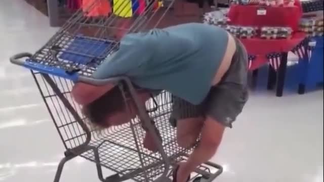 When you're stuck in a shopping cart