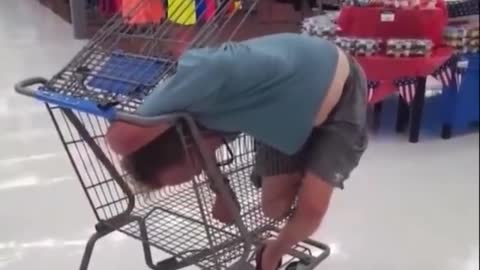 When you're stuck in a shopping cart