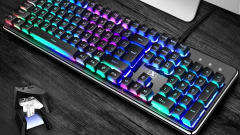 Steampunk Gaming Keyboard, Mouse, and Headset Set – 3-Piece Wired Combo for Gamers