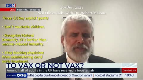 "The vaccines' risk benefit ratio for children is upside down" - Robert Malone