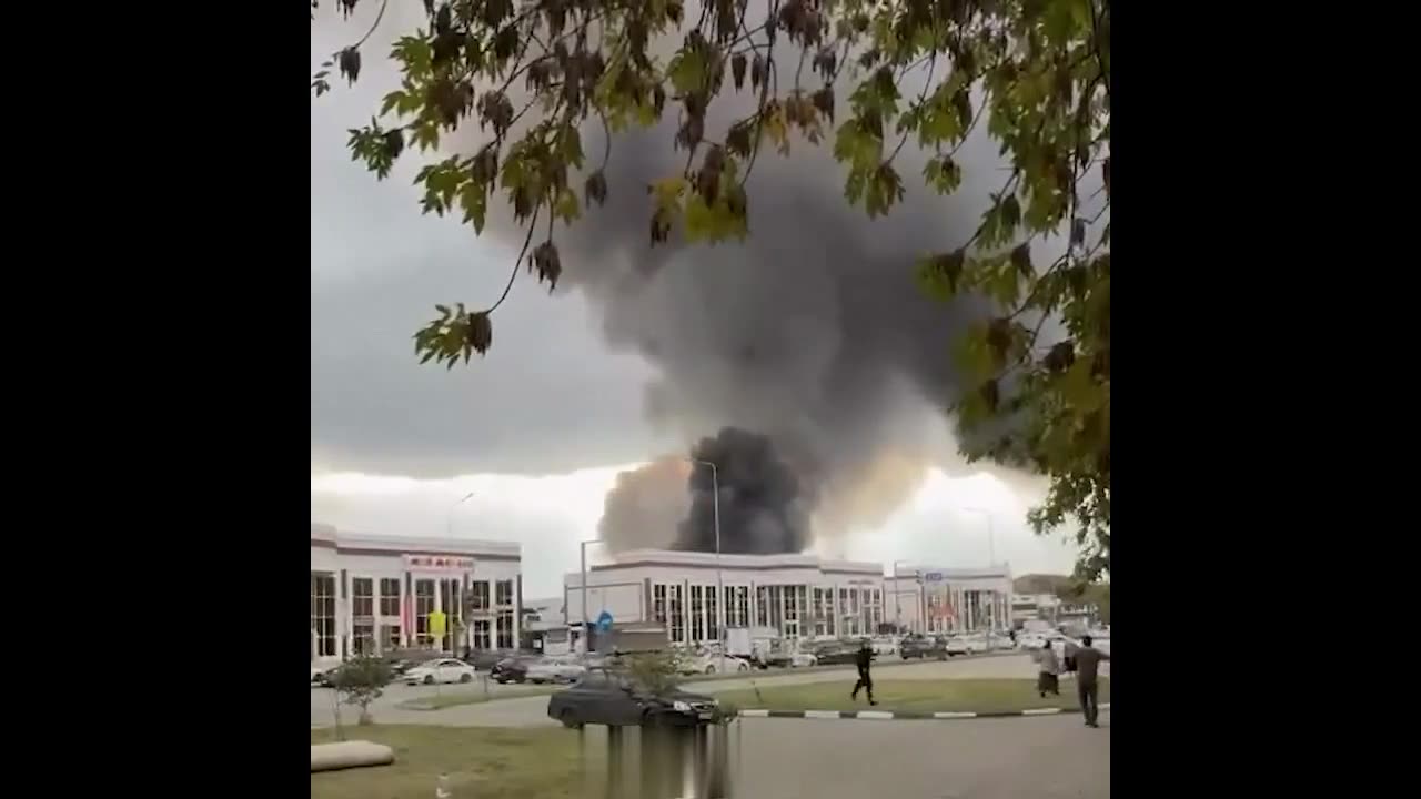 A gas station exploded in Grozny, Chechnya