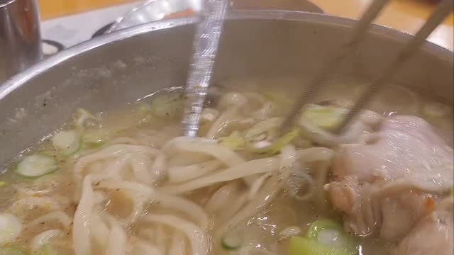 Korean Chiken noodle soup 닭칼국수