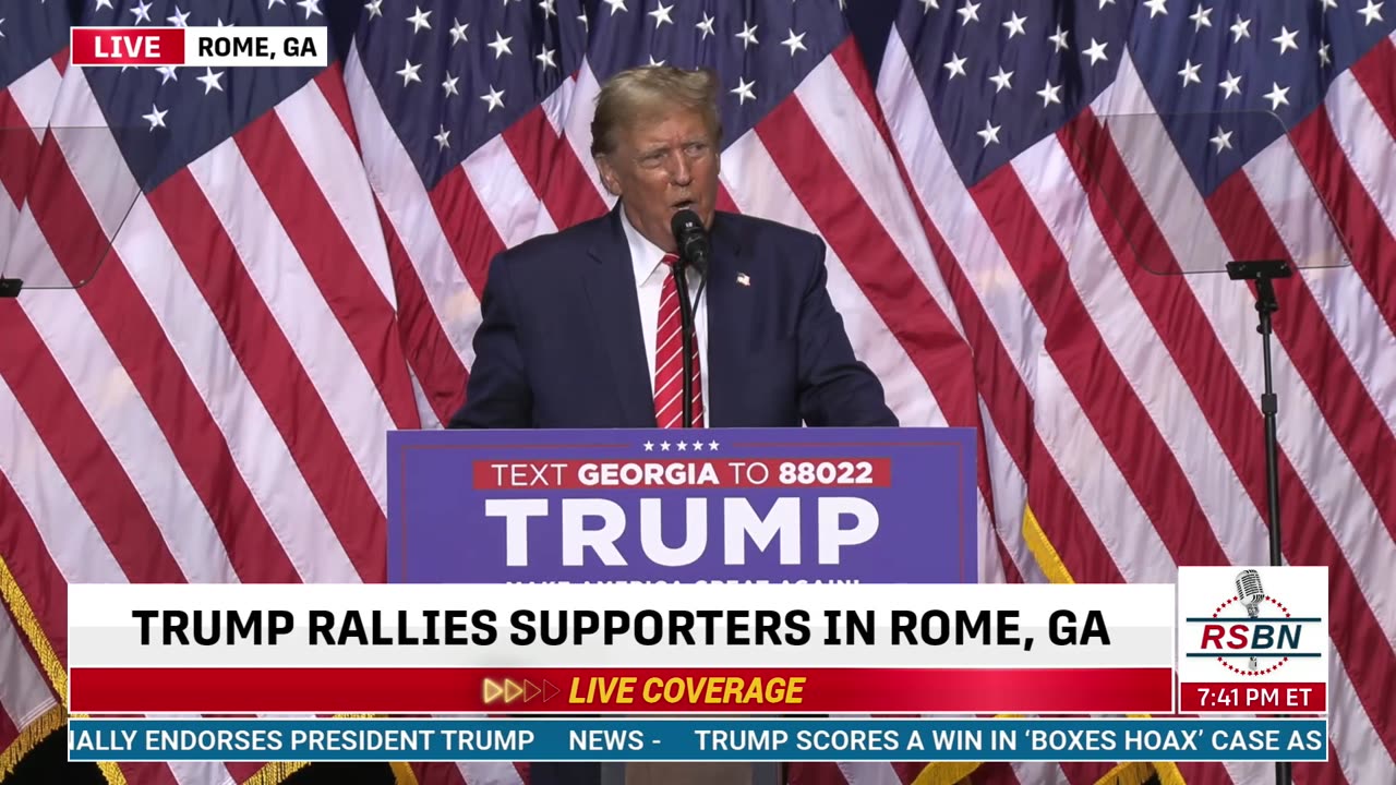 FULL SPEECH: President Trump Holds a "Get Out The Vote Rally" in Rome, GA - 3/9/24