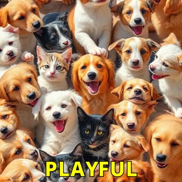 Pets Popping Soap Bubbles