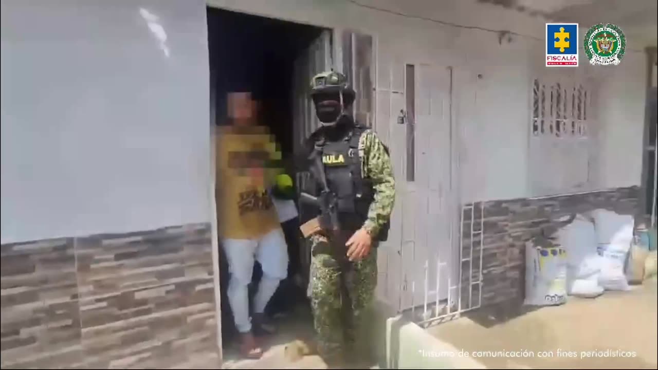 Captura de extorsionistas en Colombia
