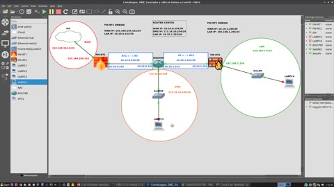 Cortafuegos, Enrutadores, DMZ y LAN con Debian y CentOS - Parte 2