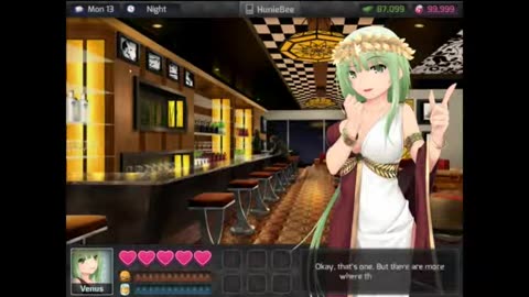 venus all dialogue questions date HuniePop