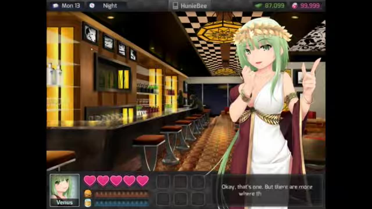 venus all dialogue questions date HuniePop