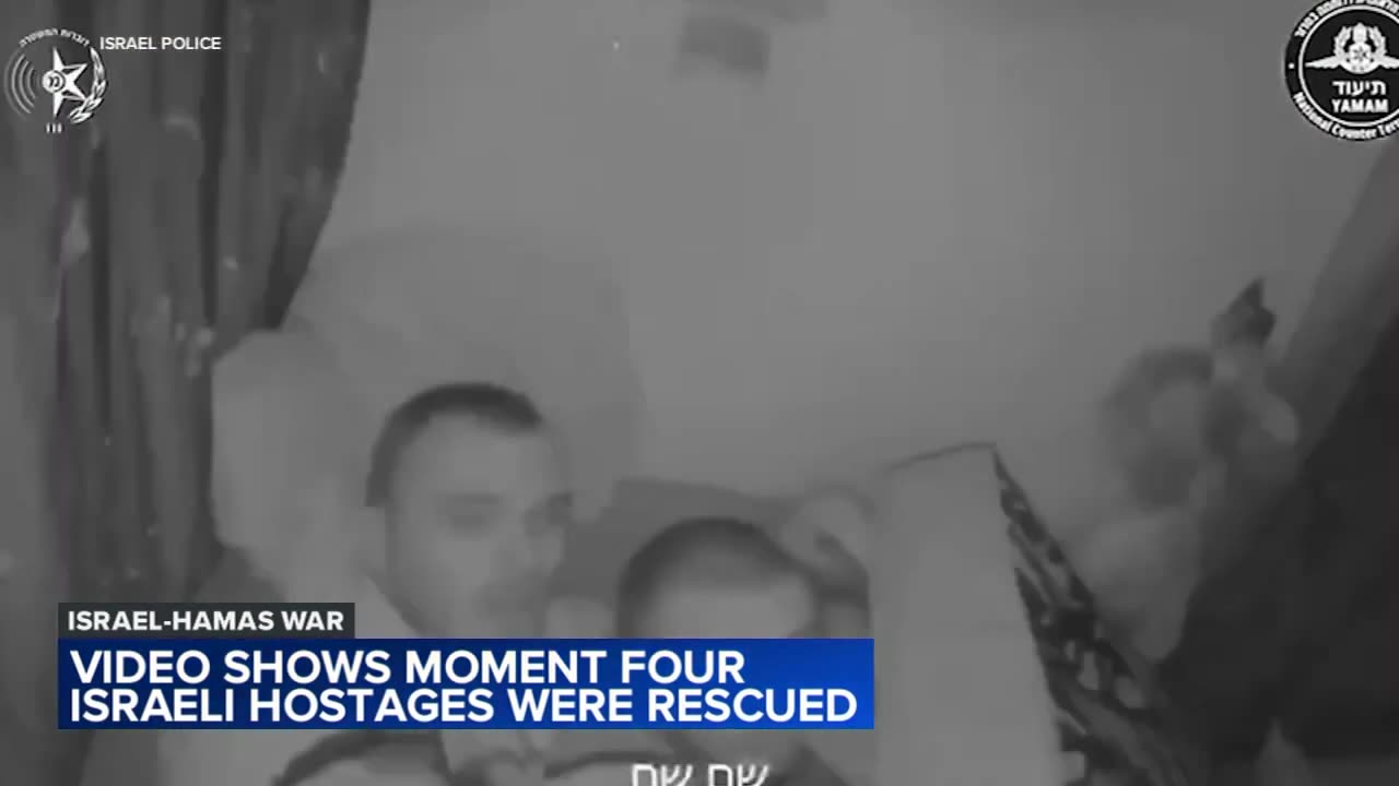 Video Captures Moment IDF Rescues 4 Israeli Hostages