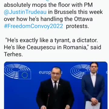 WiseEnough #Romanian MEP #CristianTerhes absolutely mops the floor with PM #JustinTrudeau