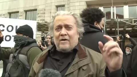 A defiant Bannon surrenders, offers words to supporters