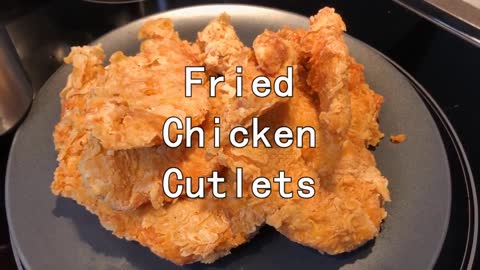 The Recipe Of The Fried Chicken Cutlets