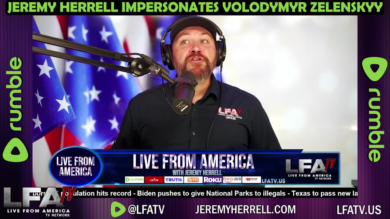 JEREMY HERRELL IMPERSONATES VOLODYMYR ZELENSKYY!!