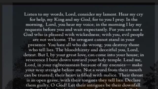 Psalm 5 Sermon