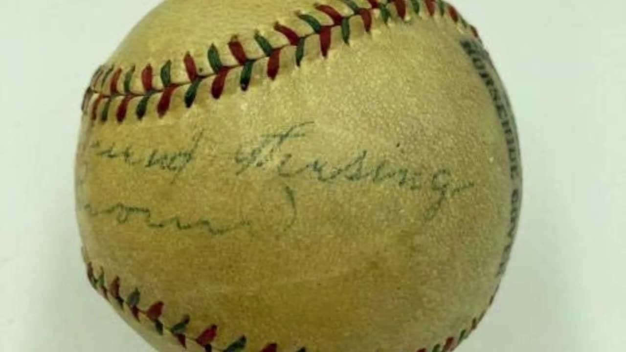 Extraordinary Mordecai "Three Finger" Brown Single Signed 1920s Baseball JSA COA - NFL Autographed