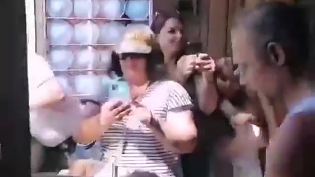 French citizens storm a town hall, take down president Macrons portrait