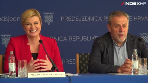 Bandić baca šale, Kolinda se smije