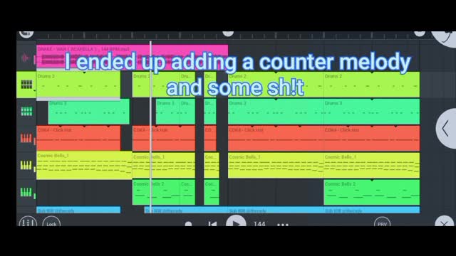 Tried makibg a beat on Fl Mobile using drake'war' vocal(Hard💪)
