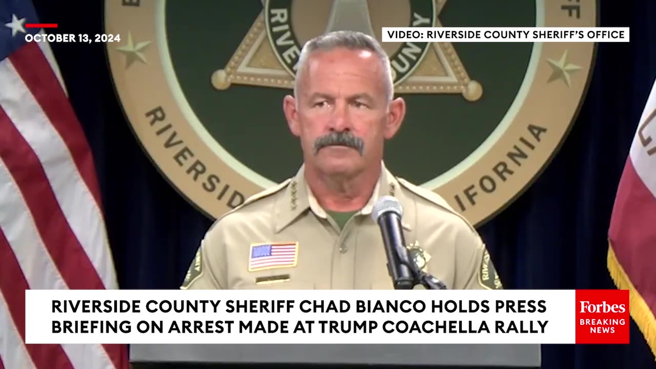 BREAKING: Riverside Sheriff Says Arrest At Trump Rally Probably Prevented 3rd Assassination Attempt