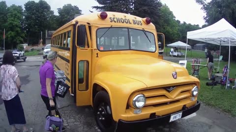 Old Vintage School Bus