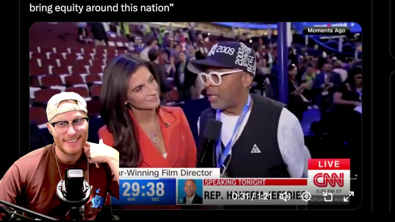 CNN interviews Spike Lee at DNC "not HISTORY but HERSTORY?"