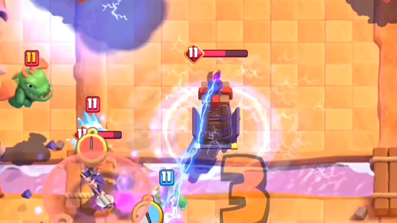 "Mega Knight + Lightning = Victory