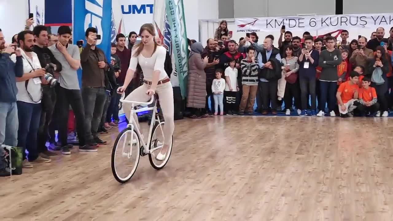 Girl Biker Performs - You Must See-10