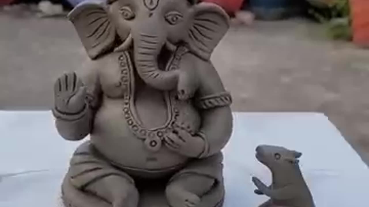Very easy Ganpati idol making 🙏