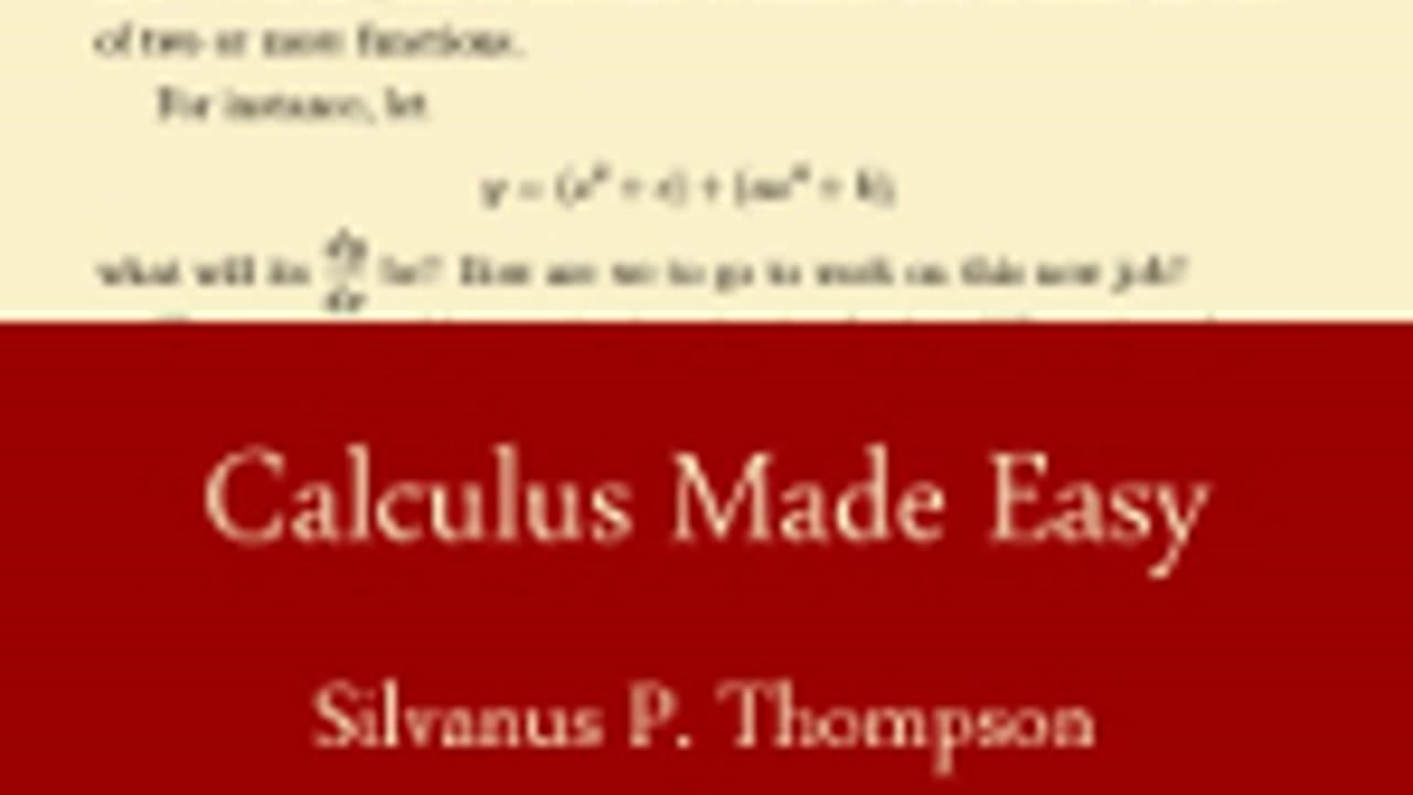 CALCULUS MADE EASY by Silvanus P. Thompson FULL AUDIOBOOK _ Best Audiobooks