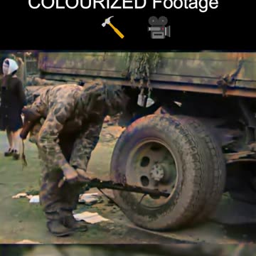 US Soldier in HBT Camo Destroys a German Rifle - Surprising COLOURIZED Footage 🇺🇸🔨🇩🇪🎥