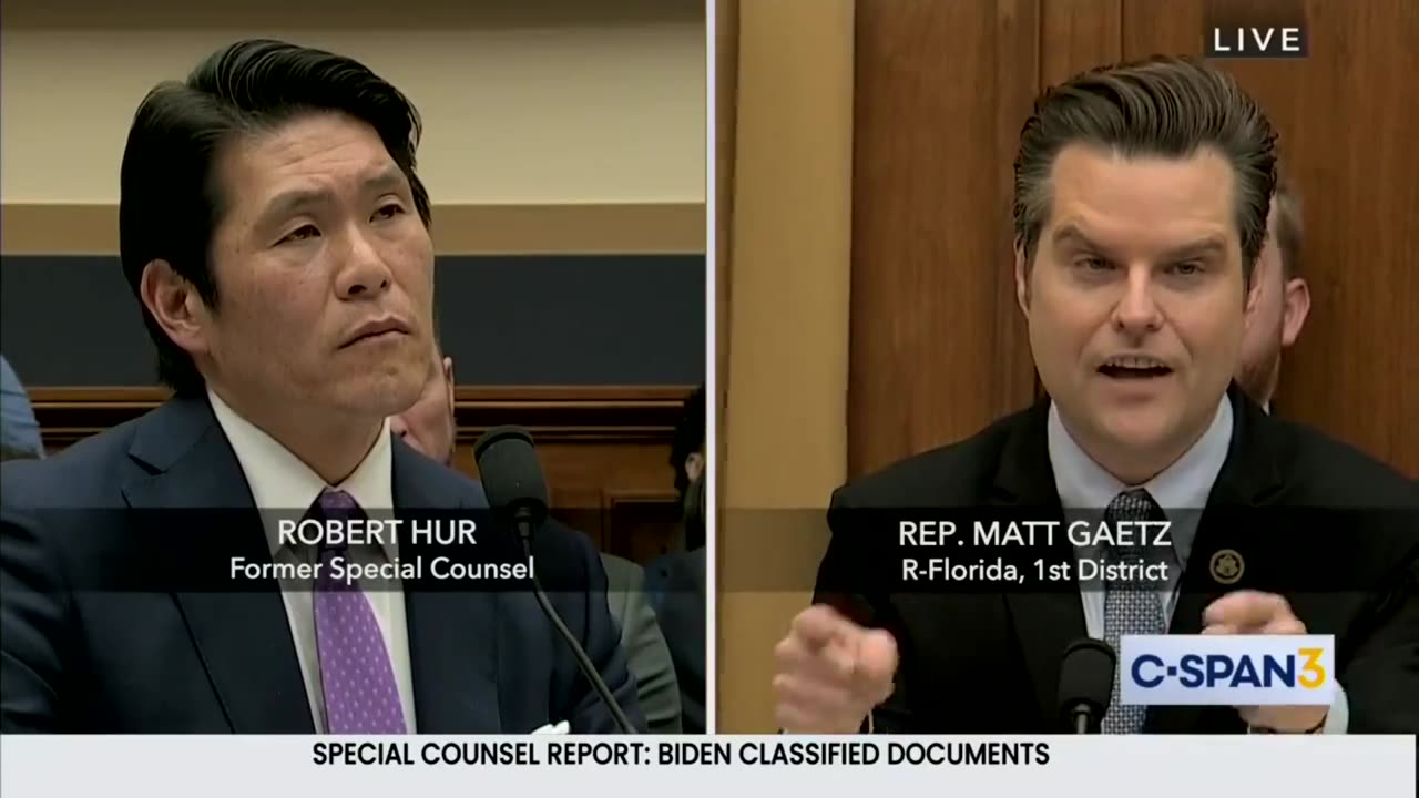 Special Counsel Robert Hur on Illegitimate Joe Biden’s Intentional Destruction of Evidence