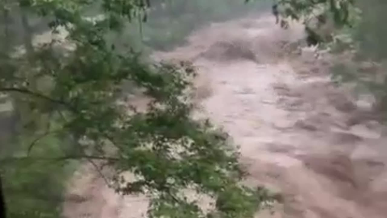 The water in the River Stream Increased