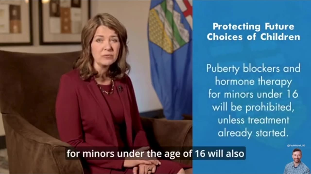 ALBERTA PREMIER ANNOUNCES A BAN ON GENDER REASSIGNMENT SURGERIES FOR YOUTH UNDER 18